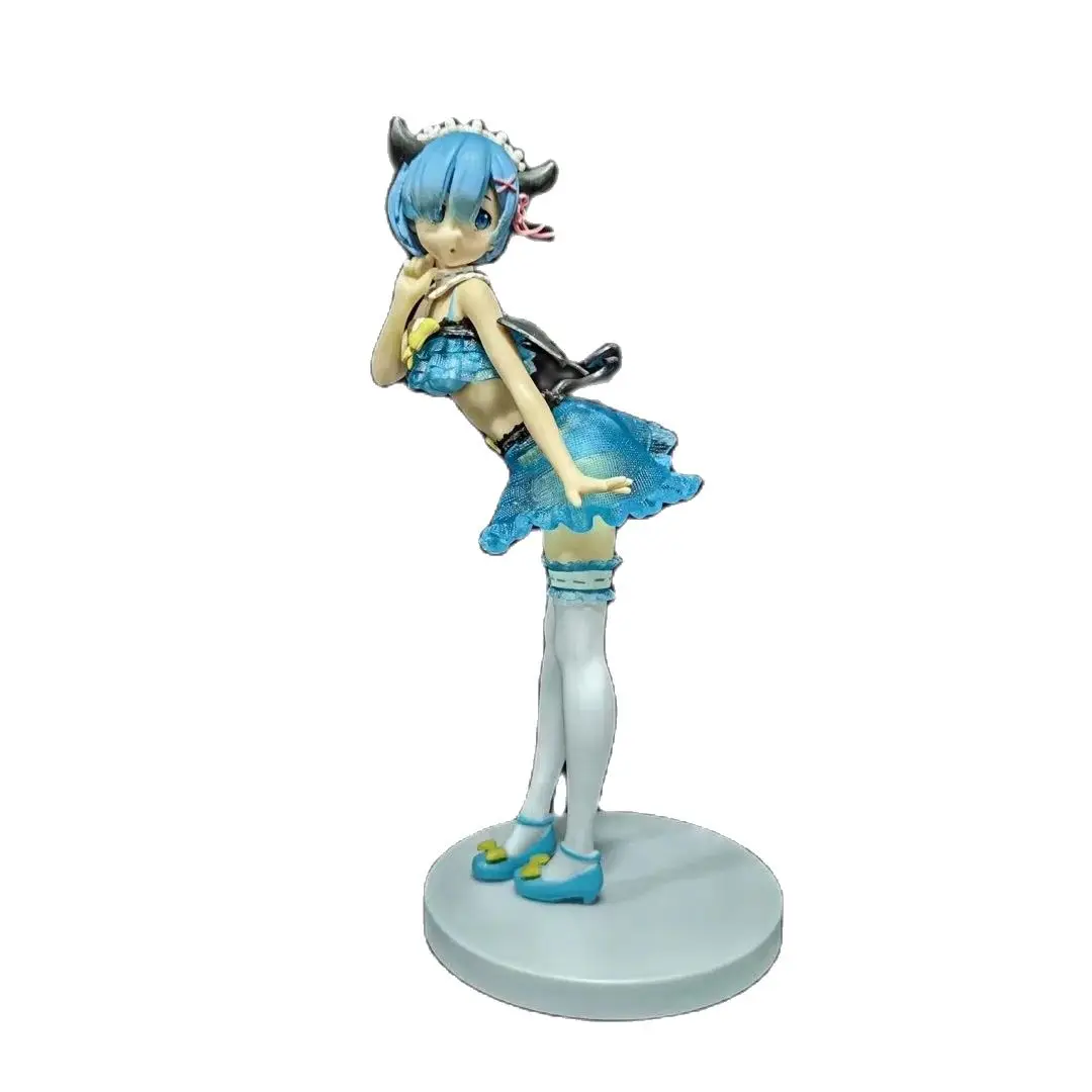 

Anime Re:Life in a different world from zero Devil Rem PVC Action Figure Sexy Girls Model Adult Toys Doll 22cm