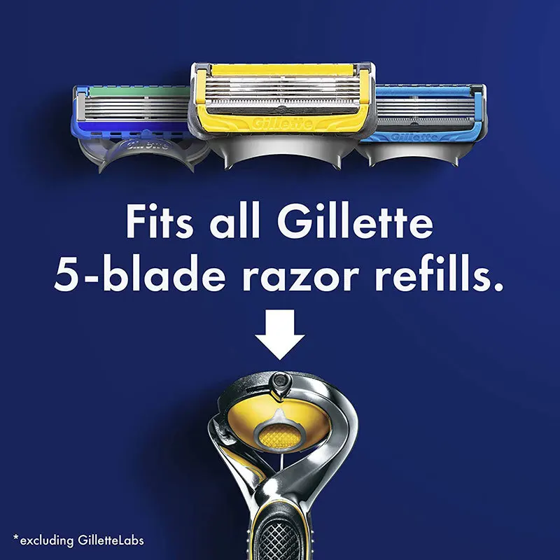 

Original Gillette Fusion Proshield Shaver 5 Layer Straight Shaving Razor Handle With Replacement Refills Safety Shaving Blades