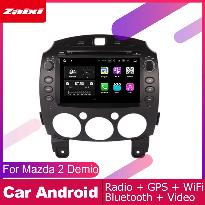 Мультимедийная система для Mazda 2 Demio автомобильный DVD плеер DIN с GPS навигацией 2007 2008