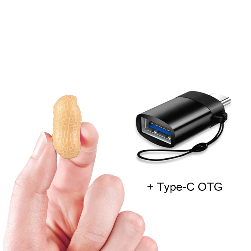 Type-c STTWUNAKE диктофон ручка-диктофон аудио звук мини активированный цифровой профессиональный микро арахис - Цвет: Type-c