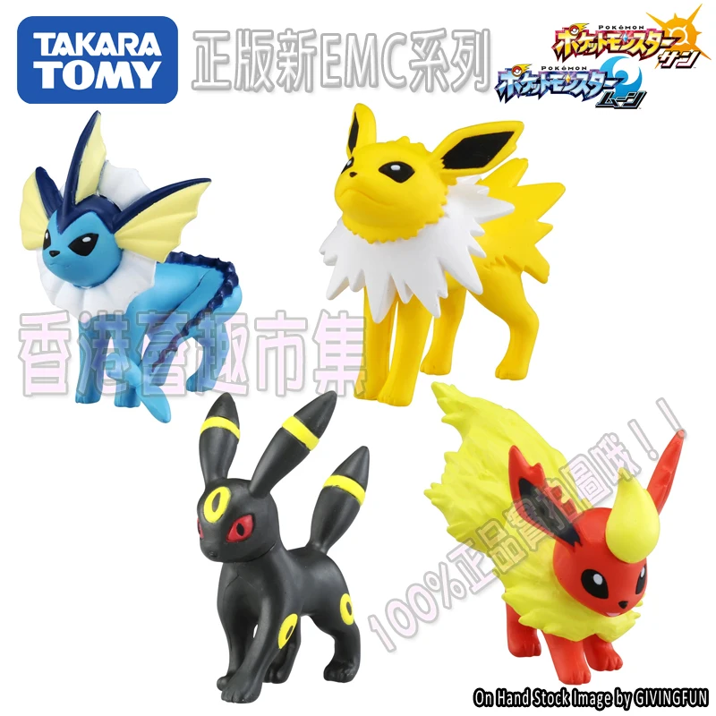 TAKARA TOMY pokemon Eevee vaporion Flareon Jolteon Umbreon Аниме фигурки Модель игрушки для детей|Игровые и