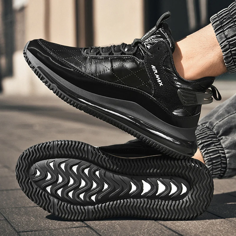 

New Black Sneakers For Men Soft Cushion Running Shoes Men Silver Chubby Causal Shoes Breathable Runner Mens Athletic Shoes 2020