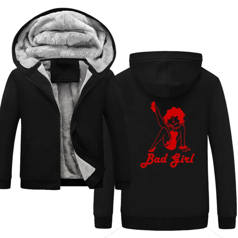 bad girl Hoodies Men 2019 Brand Personality Sweatshirt Male Hoody Tracksuit Hip Hop Autumn Winter Hoodie Mens | Мужская одежда