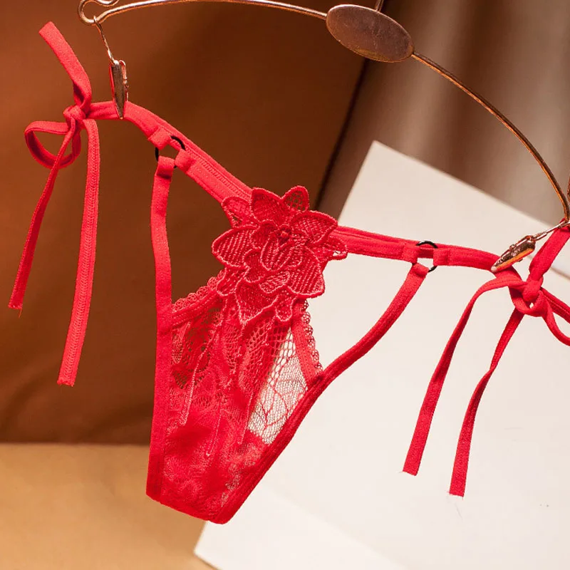 Женские сексуальные трусики с низкой посадкой стринги ультра тонкий цветочный