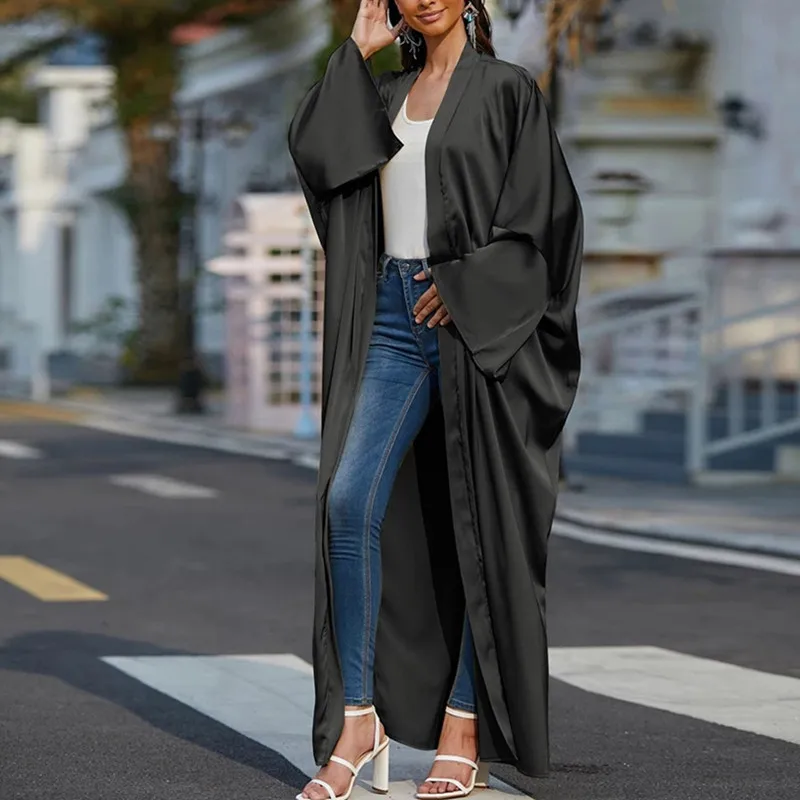 Кафтан марокканская абайя с рукавом летучая мышь женское кимоно из Дубая