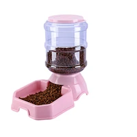 pet water dispenser cat automatic feeder plastic dog water bottle food water dispenser pet feeding bowl for cat dog