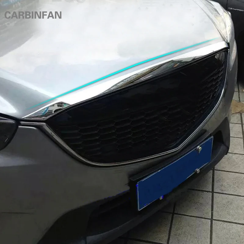 Хромированная передняя крышка капота решетка гриль для губ накладка наклейка