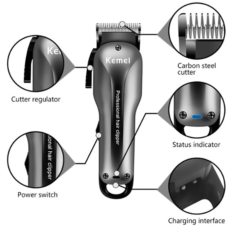 Шнур беспроводной выцветает машинка для стрижки волос профессиональная триммер