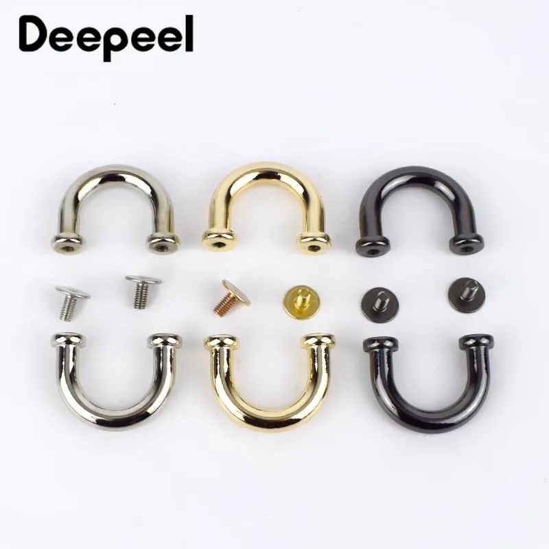 5/10 шт. 16 мм металлическая пряжка U-образные кольца для сумочки соединитель сумки