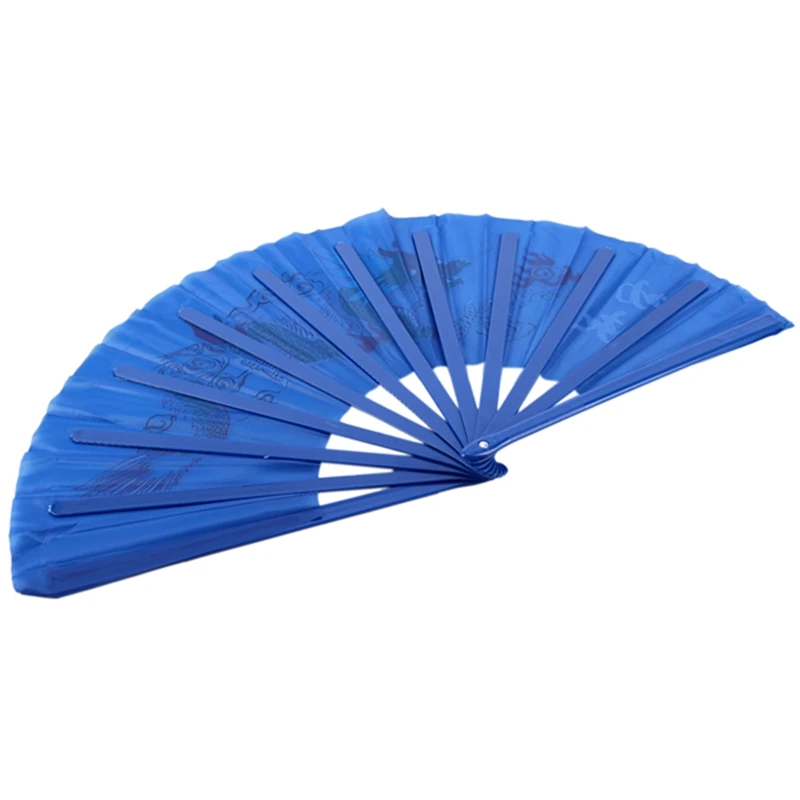 Пластиковая оправа с принтом дракона спортивный складной веер королевский синий