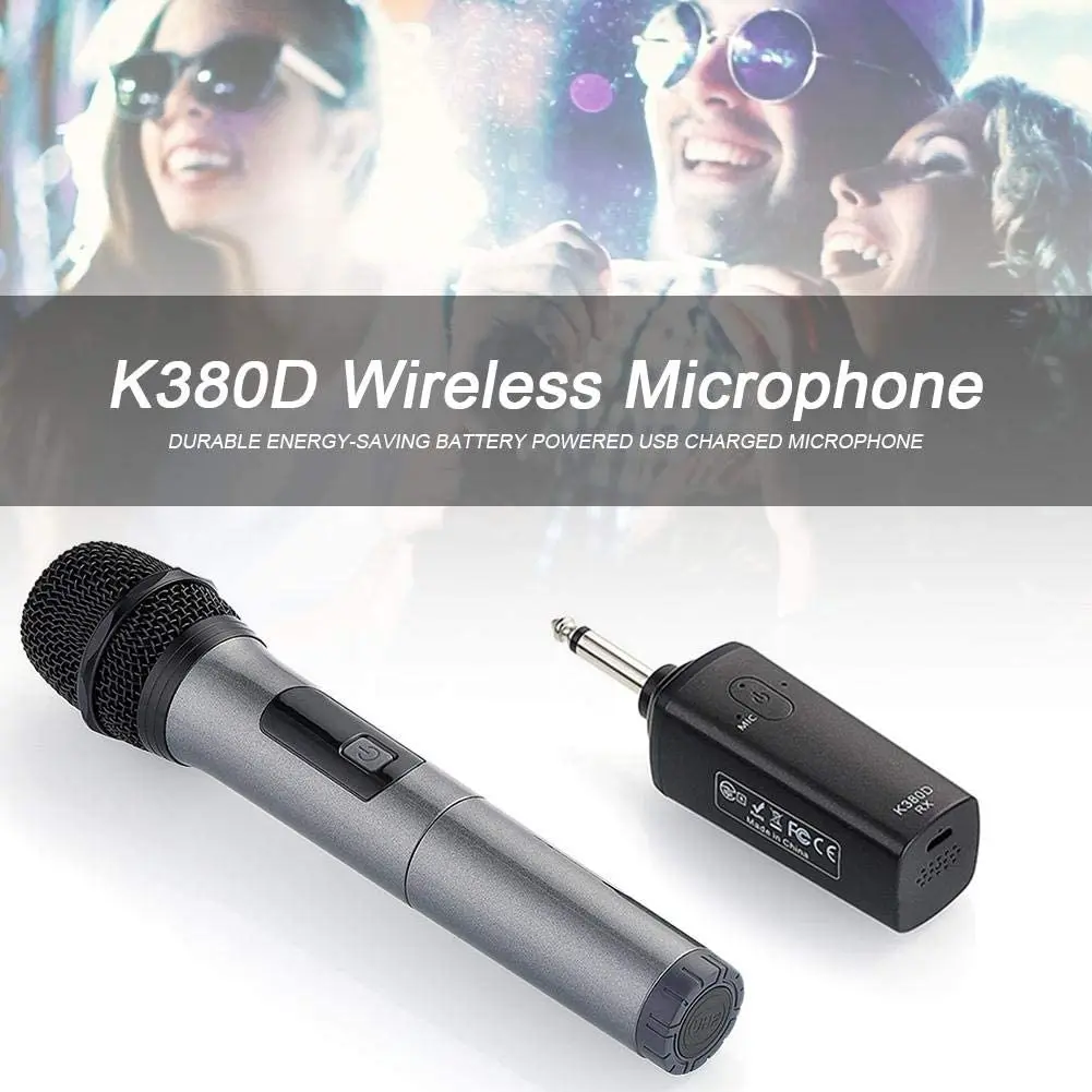 Портативный беспроводной Bluetooth микрофон K380D для караоке и пения KTV вечеринки с