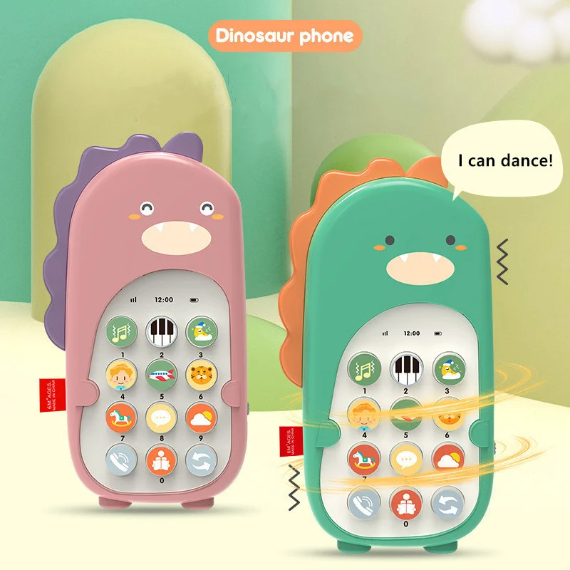Детский телефон-игрушка мобильный телефон динозавра обучающая машина для