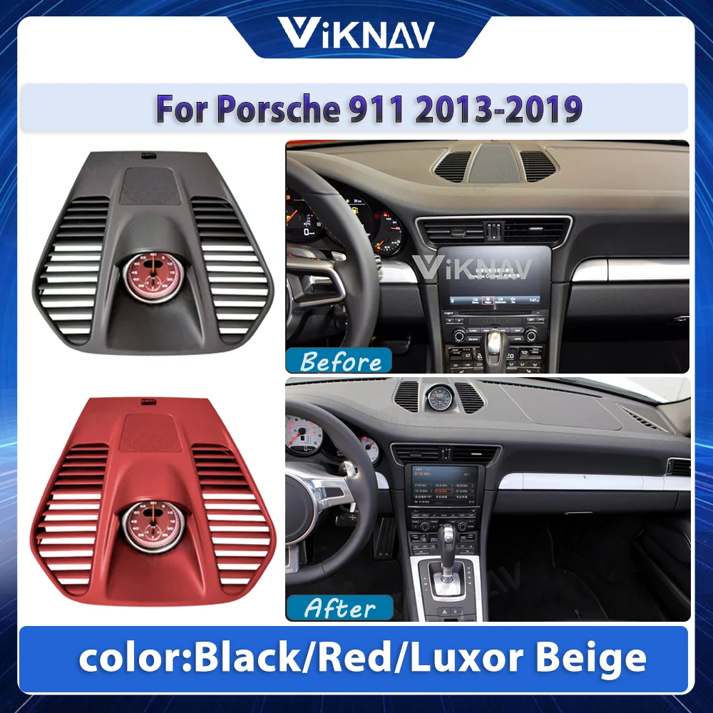 

Автомобильный секундомер для Porsche 911 2013-2019, Интерьерные часы, приборной панели, компас, время, электронный измеритель, часы, доступные