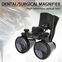 dental loupes 2 5x 3 5x binocular medical magnifier dentistry surgical optical glass lens dentist clip loupe