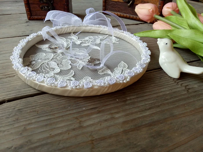 

Handmade Wedding props ring setting ring box creative wedding crafts diameter17cm