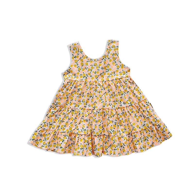 Summer Print Sweet Kids Dresses For Girls Causal Wear Unicorn Dress Children Clothing WT02 | Детская одежда и обувь