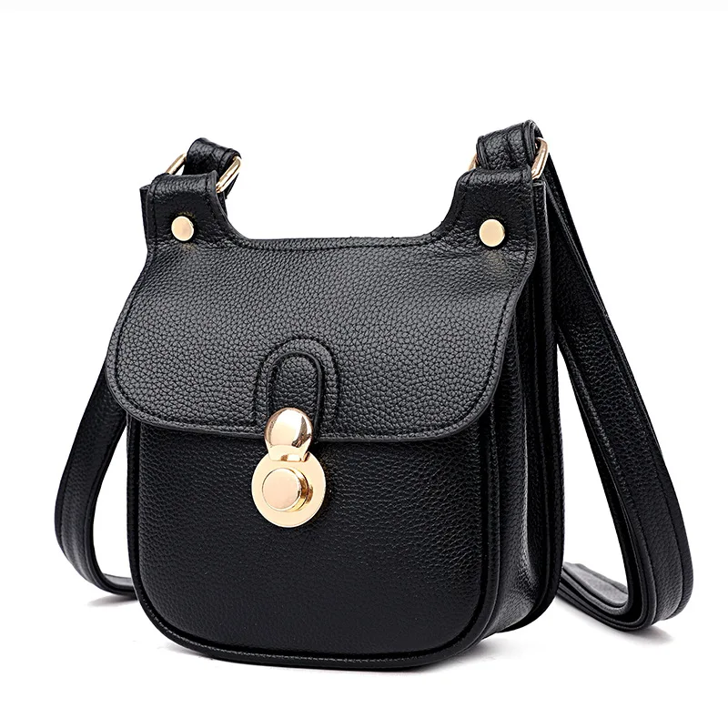 

Women's bag 2021 new ladies diagonal shoulder bag soft leather small square bag flip phone bag generation hair