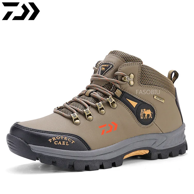 

Демисезонная обувь Daiwa для рыбалки, походная водонепроницаемая обувь, повседневная обувь для бега, с круглым носком, обувь для альпинизма и ...