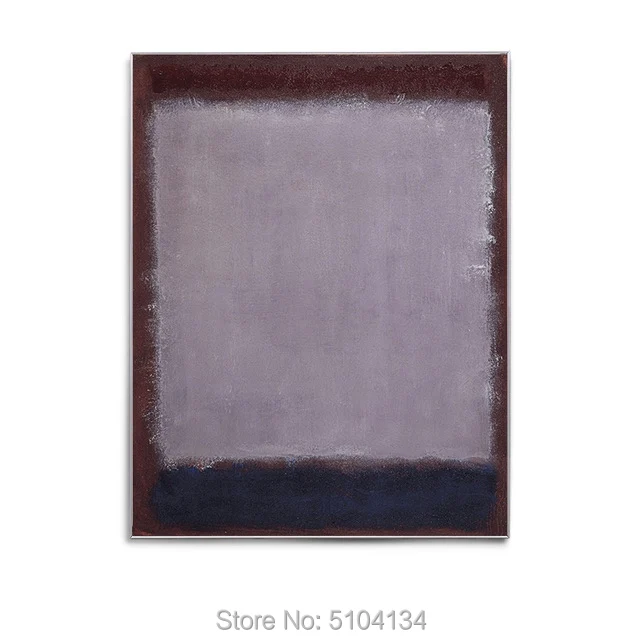 

Famous Mark Rothko Oil Painting on Canvas Abstract Canvas Painting Modern Decor Wall Art Pictures For Living Room Bedroom Aisle