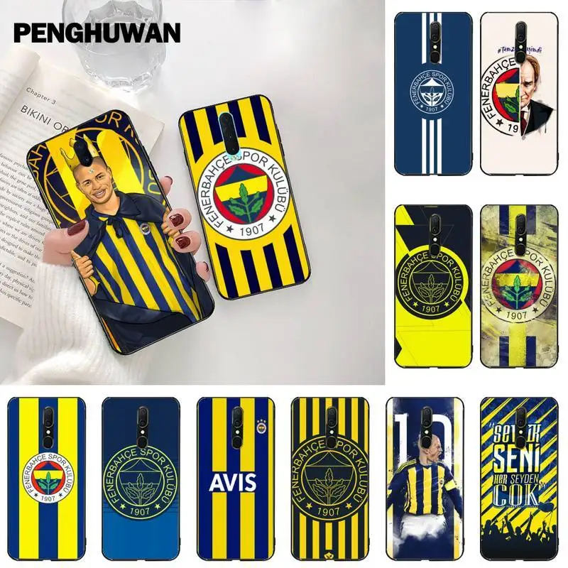 Турция Fenerbahce футбол Новое поступление черный мобильный телефон для Oppo A5 A9 2020 Reno2 z
