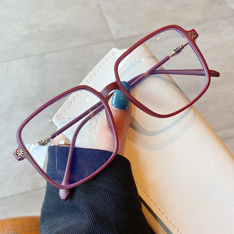 Очки для чтения унисекс квадратная металлическая оправа с защитой от