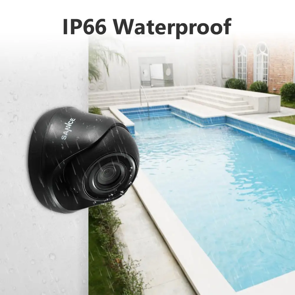 SANNCE 8CH 1080N DVR CCTV Системы 4 шт. 1080P Купольные Камеры видеонаблюдения ИК Крытая