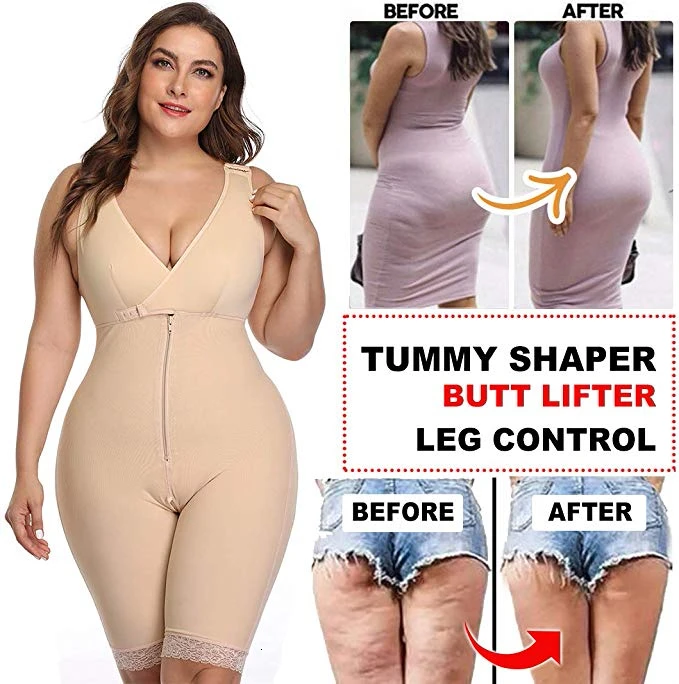 Женское корректирующее белье боди с ремешком для моделирования корсет похудения