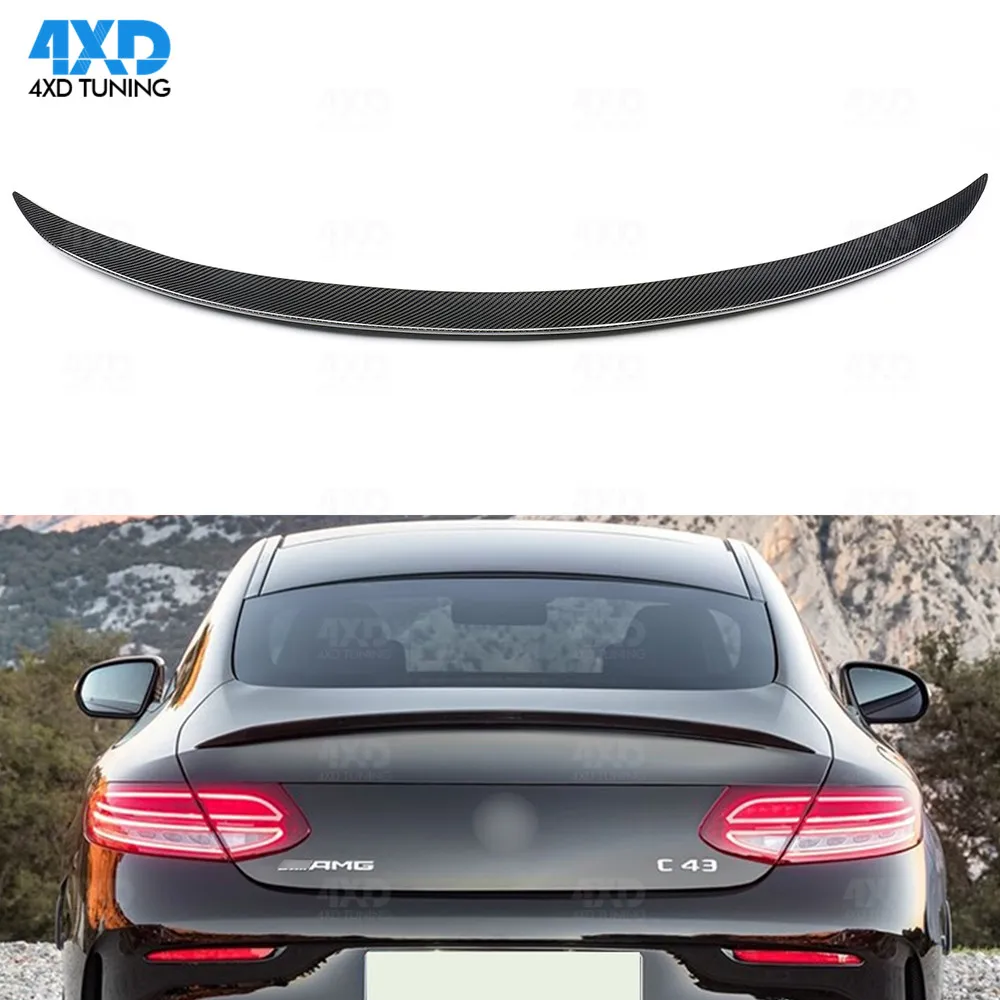 W205 Coupe УГЛЕРОДНЫЙ спойлер C43 стиль для Mercedes C63 C200 C300 C220 C250 AMG заднего багажника