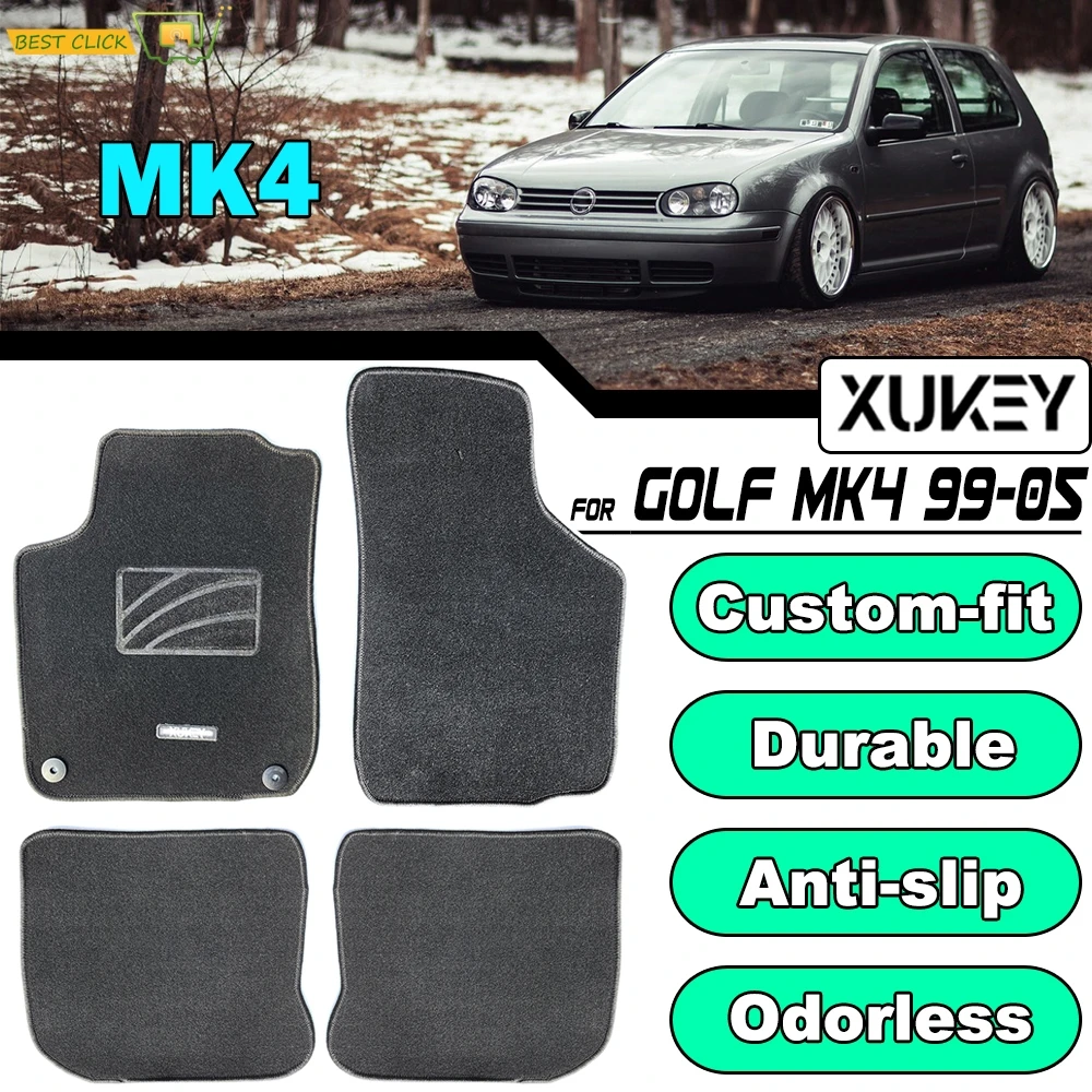 Пользовательские Коврики для VW Golf MK4 Jetta 1999 2005 водонепроницаемый ковер нейлоновая