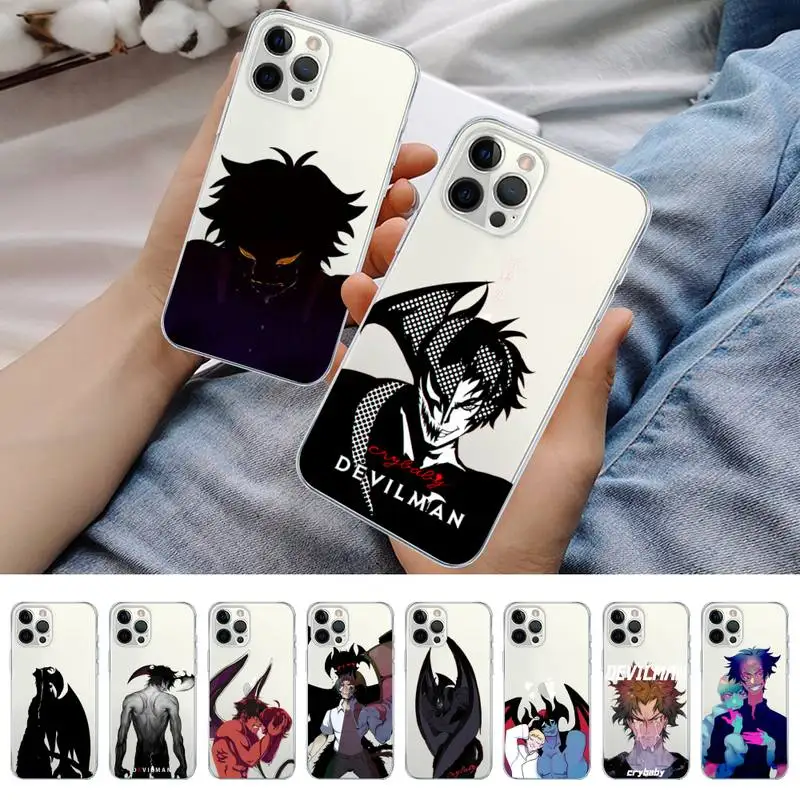 

Anime Devilman Crybaby Phone Case for iPhone 11 12 13 mini pro XS MAX 8 7 6 6S Plus X 5S SE 2020 XR case