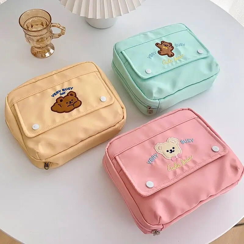 Новый Bentoy Milkjoy Корея Ins медведь косметический чехол s милый студенческий пенал