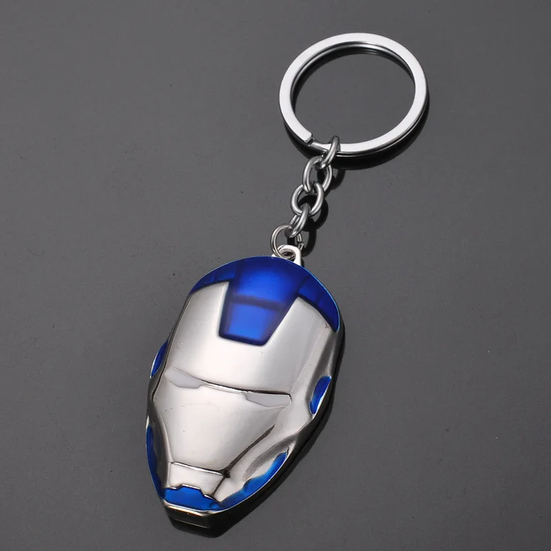 New Iron Man Tony Stark Keychain Marvel The Avengers 4 Endgame Quantum Realm Series Key Ring Car Chain Holder Porte Clef |