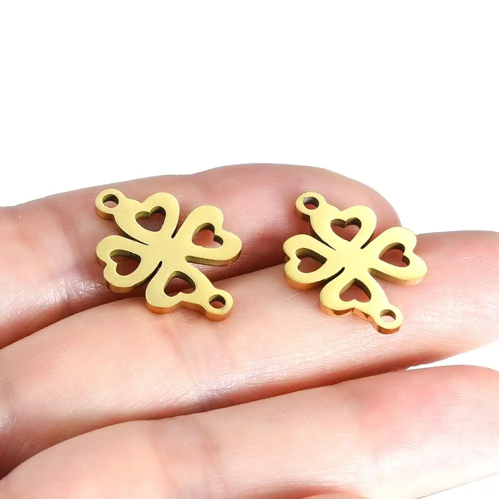 10 шт./лот золотые подвески из нержавеющей стали подходят для браслета коннектора
