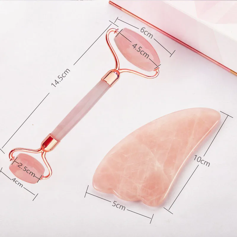 Нефритовый роликовый массажер для лица лифтинг стройнящий формирователь массаж