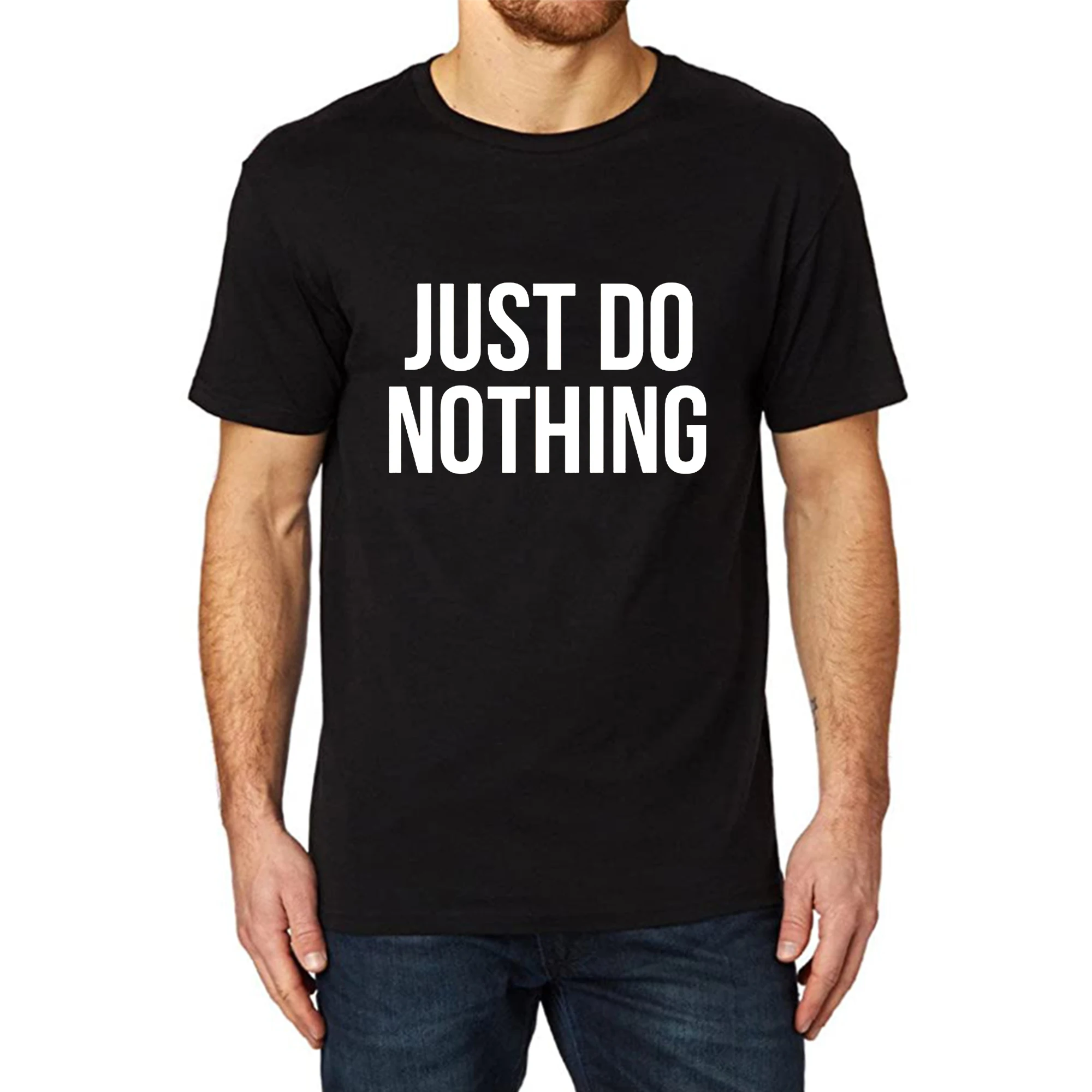 

Lyprerazy Men's Just Do Nothing Funny Printed T-Shirt