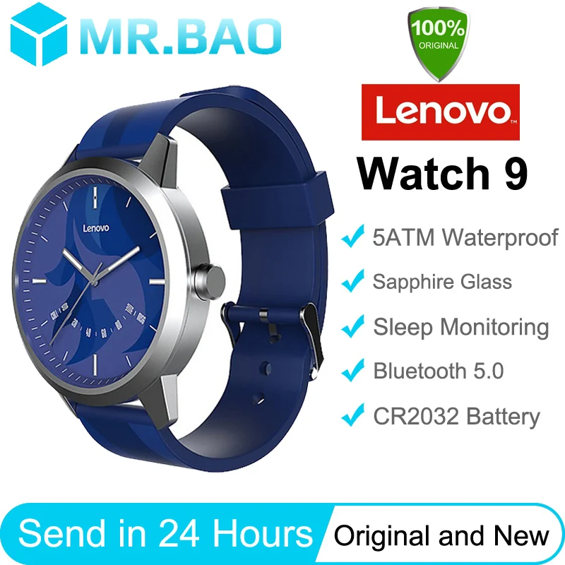 Оригинальные новые Смарт часы Lenovo 9 водонепроницаемые женские и мужские для