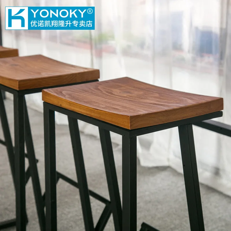 Tieyi American Solid деревянный барный столик With The Wall Bar Chair семейная скамейка высокий стол