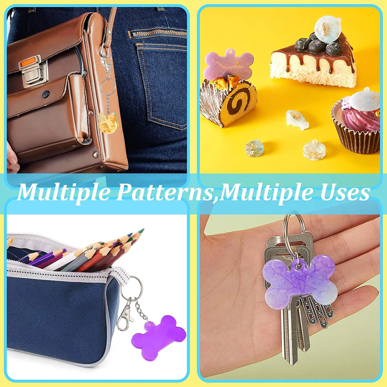 Форма силиконовая для шоколадного десерта 5 видов в форме собачьей кости | Дом и