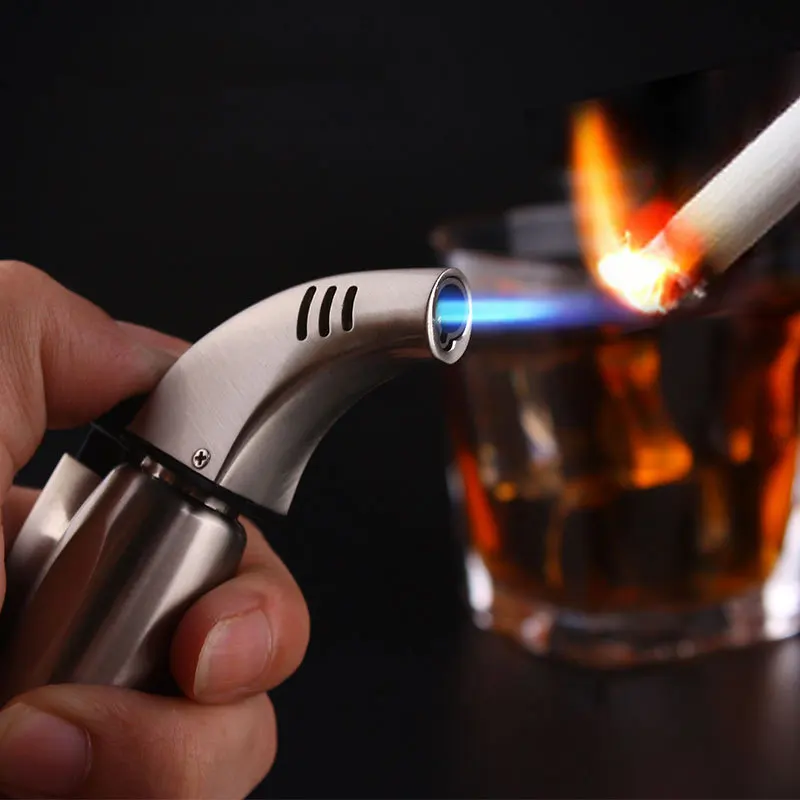 Новый Портативный спрей серый цвет с красноватым отливом Зажигалка фонарь