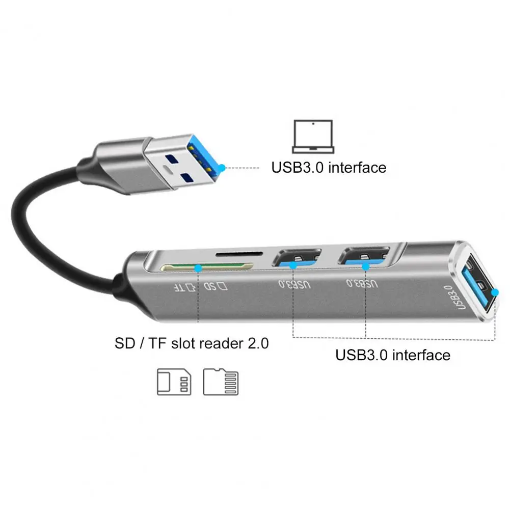 Кабельная док станция USB3.0 с разъемом для SD/TF карт|USB-хабы| |