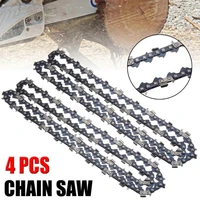 4pcs 20inch 76 drive links chainsaw saw chain parts electric chainsaw tool replacement accessory chainsaw chain blade spare part
