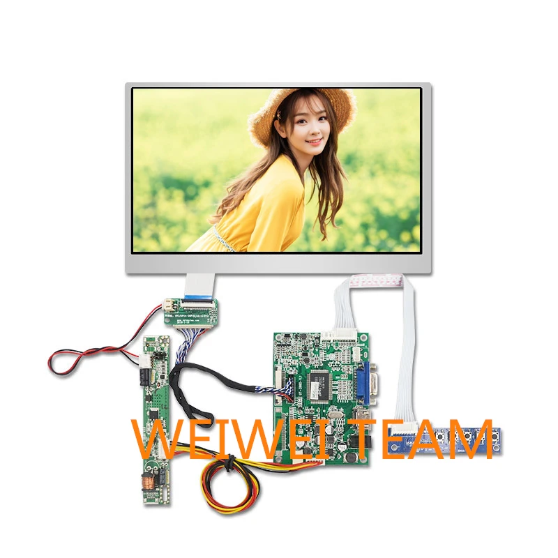 Дисплей Wisecoco IPS 10 1 дюймов 1280x720 ЖК экран читаемая солнечной панелью LVDS VGA плата