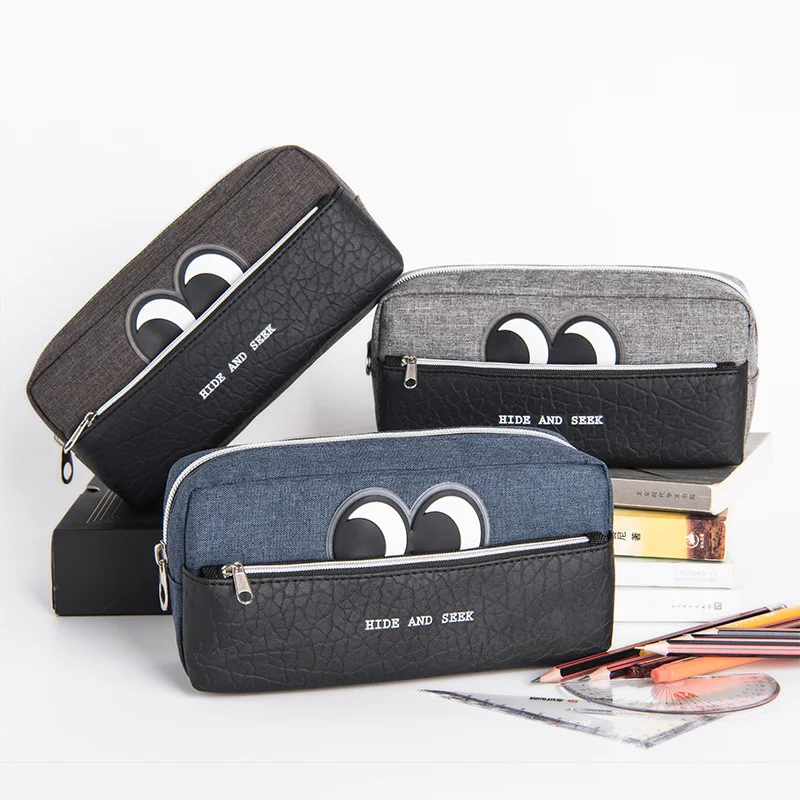 Милый большой глаз творческая большая емкость студенческий Карандаш Чехол