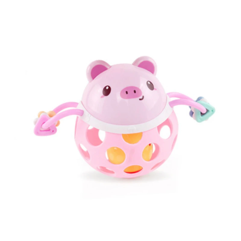 

Baby Hand Bell 0-12 Months Grasp Ball Soft Plastic Teeth Toy Animals Toys