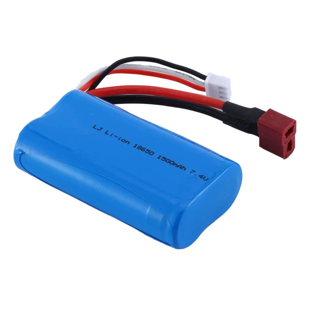 

7.4V 1500mAh Lipo Battery For Remote Controller RC Boat Car 18650 Battery Lipo 2S 7.4 V 1500 Mah 18650 2S JST SM T PLUG
