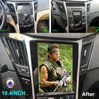 Автомобильный видеоплеер с экраном 10,4 дюйма Тесла для Hyundai Sonata 8 YF 2011, 2012, 2013, 2014, 2015, автомобильное стерео, GPS, Carplay, Android, автомобильное радио