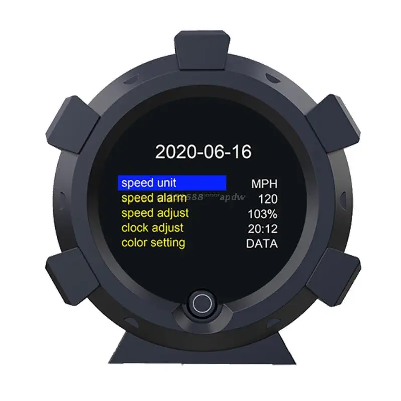 28TB GPS Horizontal Slope Meter Inclinometer Speedometer Car Compass Pitch Tilt Angle