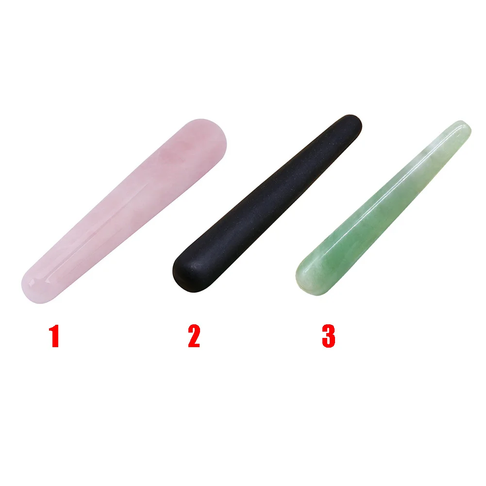 Fatigue Reduce Healing Circulation Improve Wands Natural Crystal Massage Stick Facial Handhold Stone Spiritual Growth |