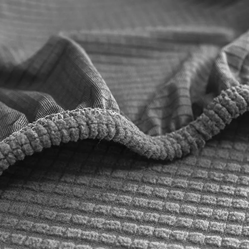 

Elastic Solid Color Sofa Cushion Cover Plaid Slipcover Living Room Funiture Protector Seat Cushion Suitable for L-shaped Sofa