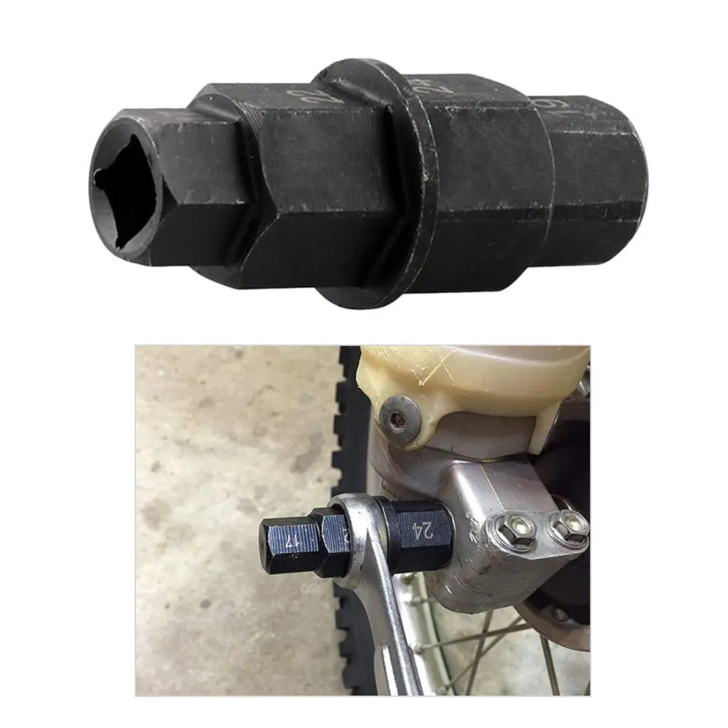 17 мм-24 мм мотоциклетный шестигранный адаптер для переднего колеса Ступицы оси